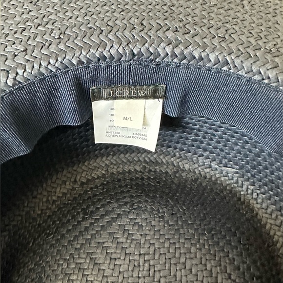 J. Crew straw hat (navy) - Picture 3 of 5